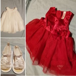 2 Dresses and a pair of shoes